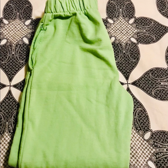 Brandy Melville Other - lime green rosas sweats! (interest check)